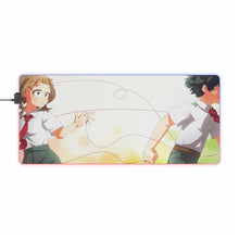 Load image into Gallery viewer, Ochako and Izuku RGB LED Mouse Pad (Desk Mat)
