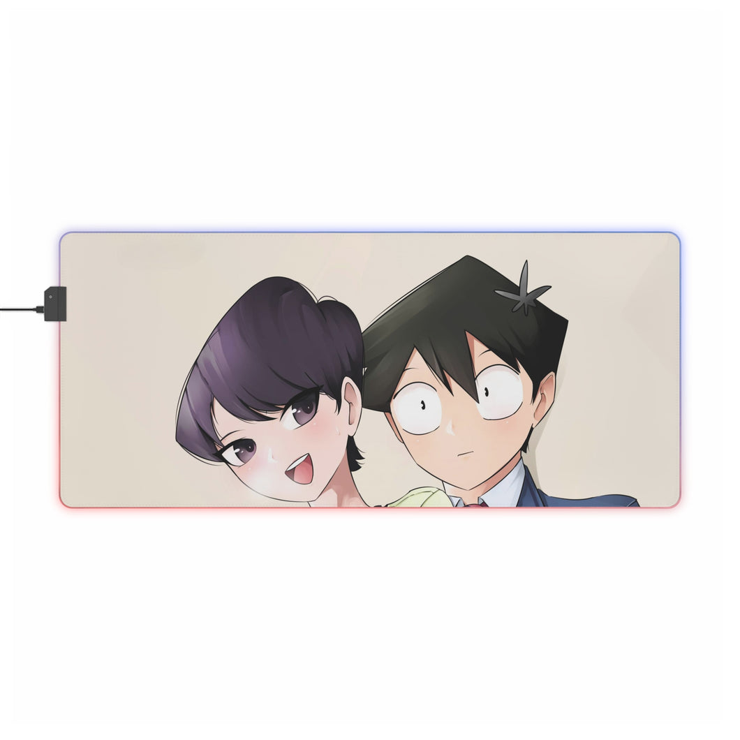 Komi Can't Communicate Tadano Hitohito RGB LED Mouse Pad (Desk Mat)