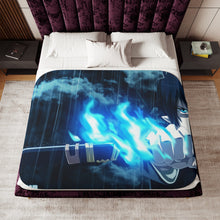 Load image into Gallery viewer, Blue Exorcist Rin Okumura Sherpa Blanket
