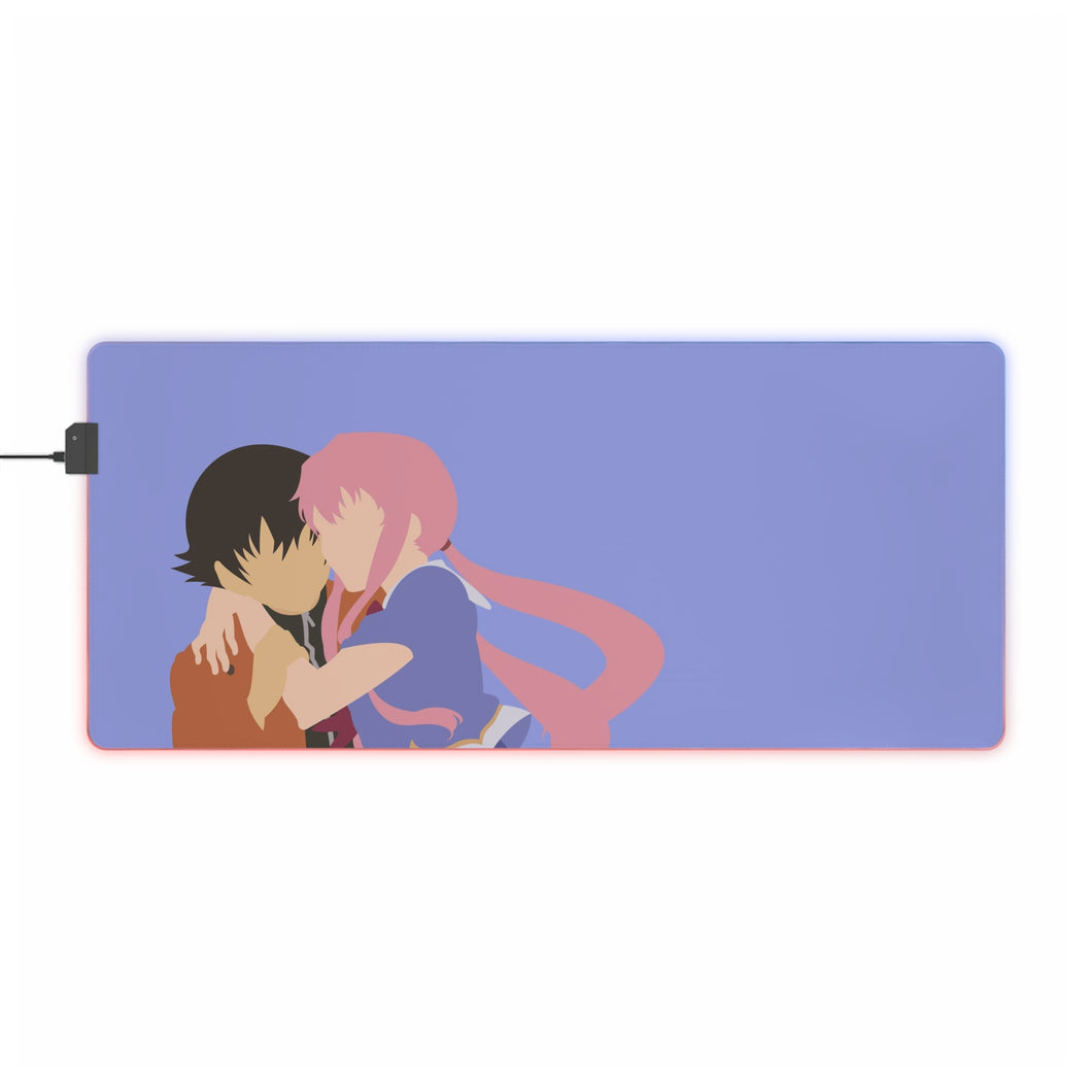 Mirai Nikki Yuno Gasai, Yukiteru Amano RGB LED Mouse Pad (Desk Mat)