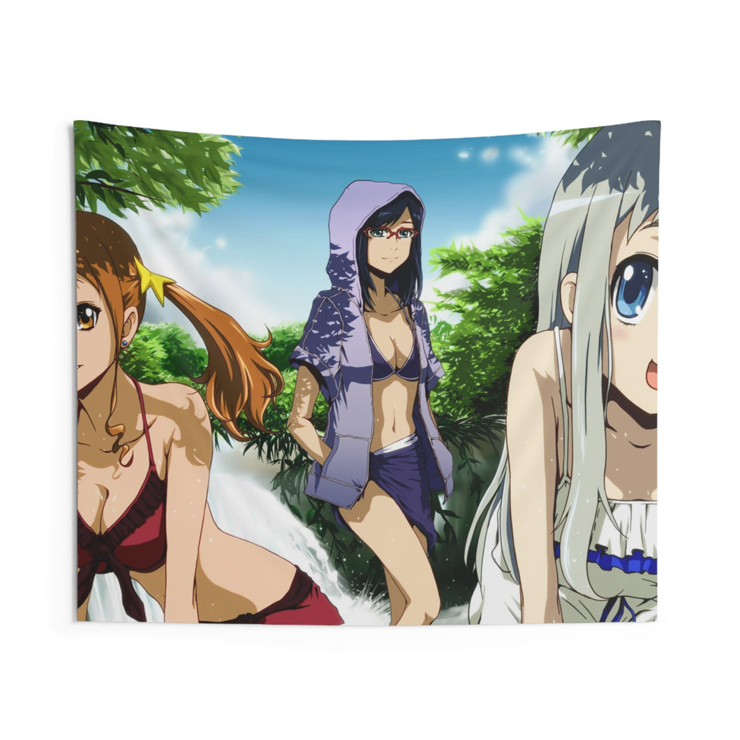 Anohana Meiko Honma, Naruko Anjou, Atsumu Matsuyuki Indoor Wall Tapestry