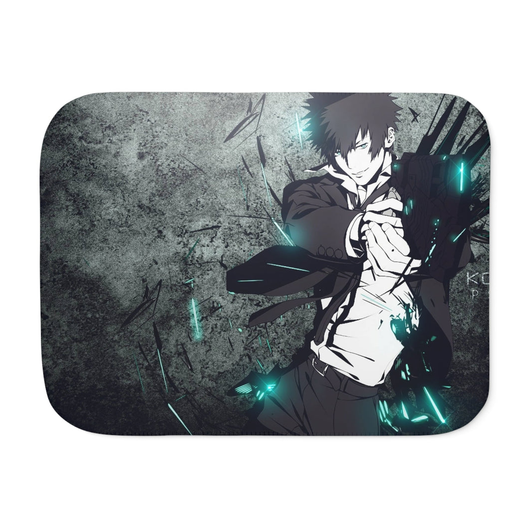 Shinya Kogami With His dominator Sherpa Blanket