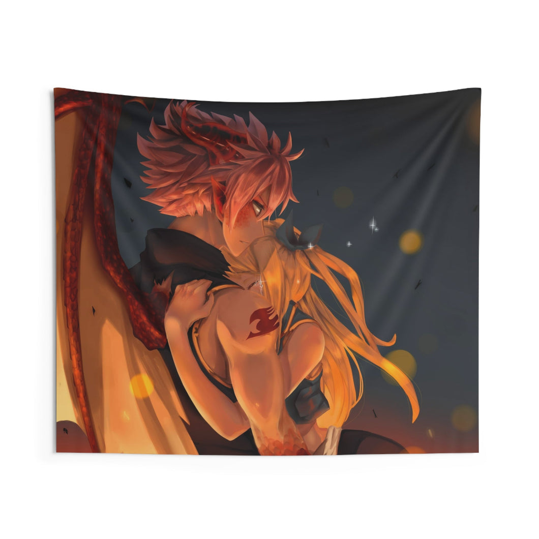 Fairy Tail Natsu Dragneel, Lucy Heartfilia Indoor Wall Tapestry