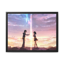 Load image into Gallery viewer, Taki and Mitsuha (Your Name) Canvas Framed Art Print
