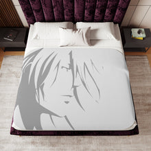 Load image into Gallery viewer, Makshima minimalist Sherpa Blanket

