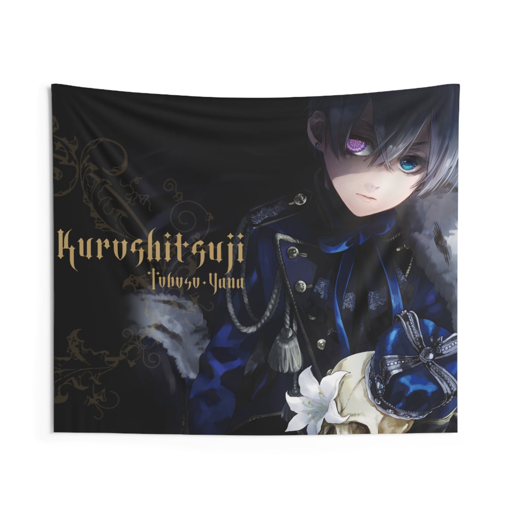 Black Butler Indoor Wall Tapestry