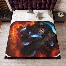 Load image into Gallery viewer, Fire Force Shinra Kusakabe Sherpa Blanket
