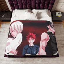 Load image into Gallery viewer, Anime Food Wars: Shokugeki no Soma Sherpa Blanket

