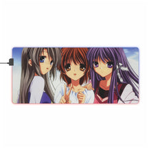 Load image into Gallery viewer, Clannad Nagisa Furukawa, Tomoyo Sakagami, Kyou Fujibayashi RGB LED Mouse Pad (Desk Mat)

