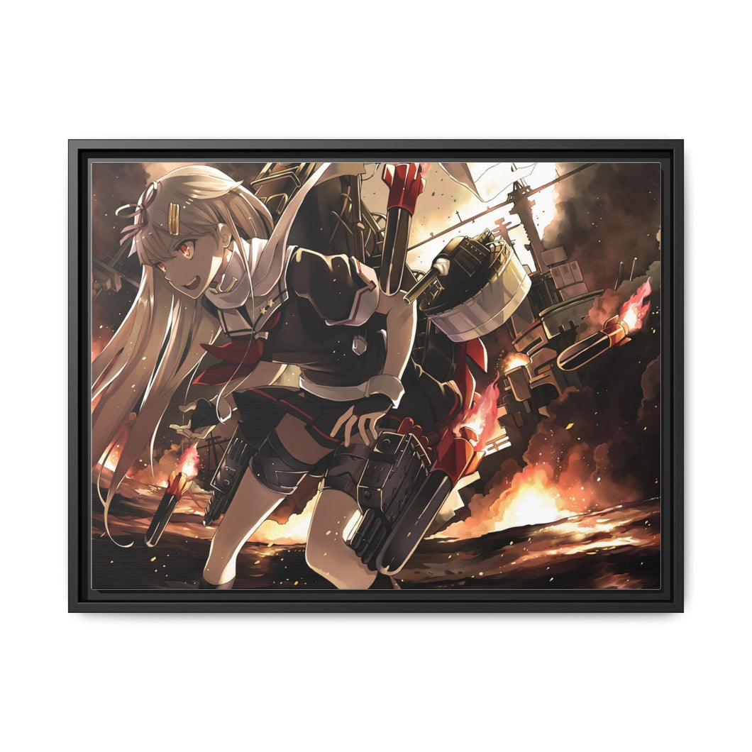 Battle Canvas Framed Art Print