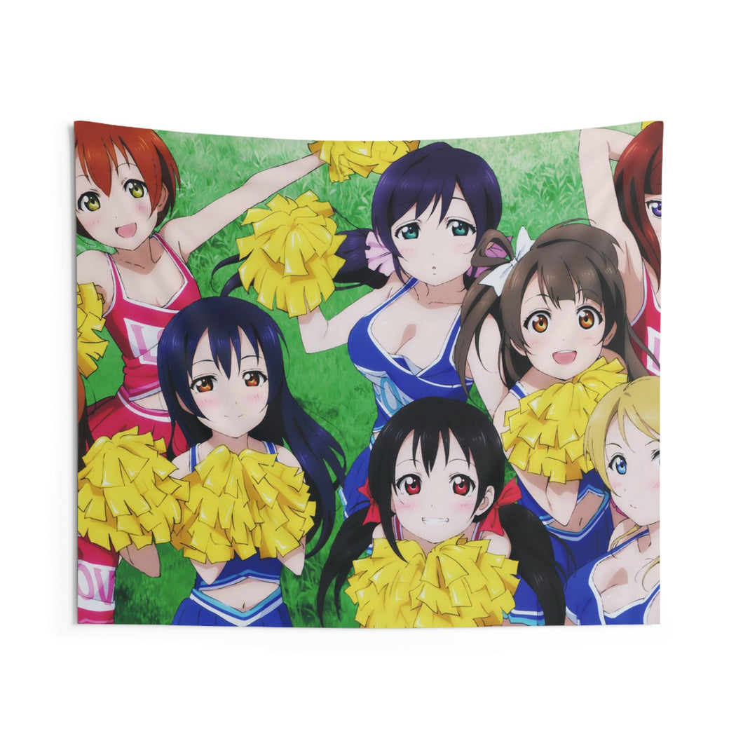 Love Live! Maki Nishikino, Kotori Minami, Umi Sonoda, Honoka Kousaka, Rin Hoshizora Indoor Wall Tapestry