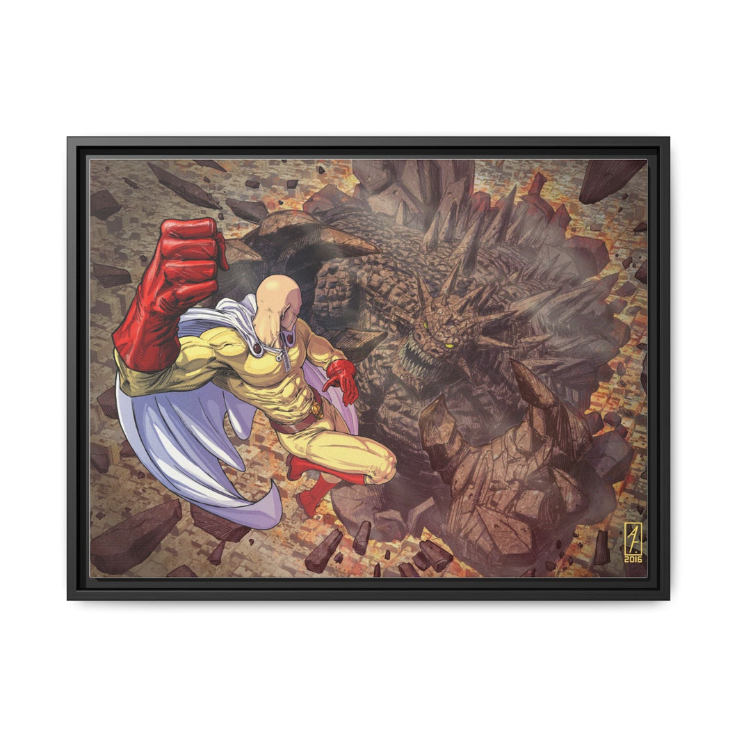 Anime One-Punch Man Canvas Framed Art Print