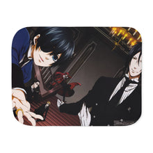 Load image into Gallery viewer, Black Butler Sherpa Blanket
