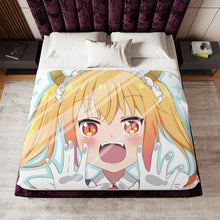 Load image into Gallery viewer, Miss Kobayashi&#39;s Dragon Maid Kobayashi-san Chi No Maid Dragon, Miss Kobayashi S Dragon Maid, Tohru Sherpa Blanket

