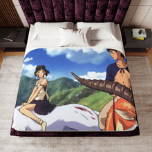 Load image into Gallery viewer, Princess Mononoke Sherpa Blanket
