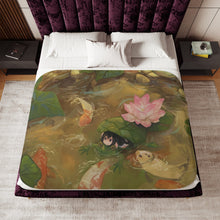 Load image into Gallery viewer, My Hero Academia Tsuyu Asui Sherpa Blanket
