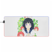 Load image into Gallery viewer, Eru Chitanda Nervous face RGB LED Mouse Pad (Desk Mat)
