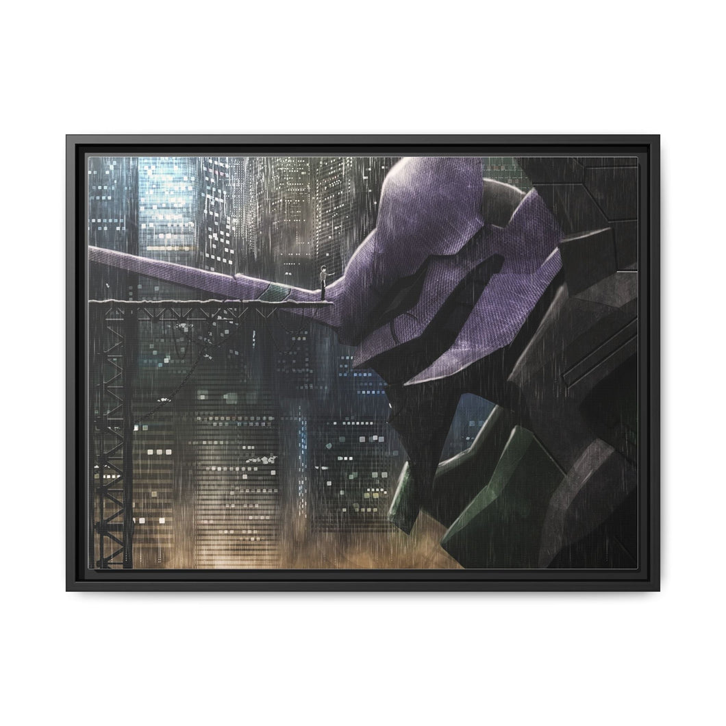 Anime Neon Genesis Evangelion Canvas Framed Art Print