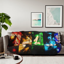 Load image into Gallery viewer, Kuroko&#39;s Basketball Tetsuya Kuroko, Daiki Aomine, Atsushi Murasakibara Sherpa Blanket
