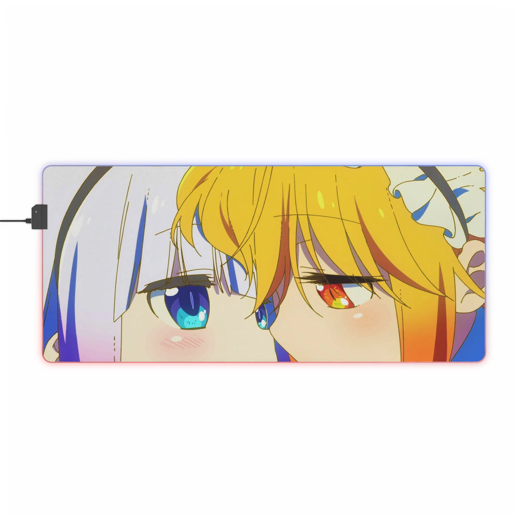 Miss Kobayashi's Dragon Maid Kanna Kamui, Kobayashi San Chi No Maid Dragon, Tohru RGB LED Mouse Pad (Desk Mat)