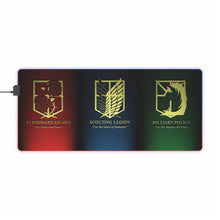 Load image into Gallery viewer, Anime Attack On Titan RGB LED Mouse Pad (Desk Mat)
