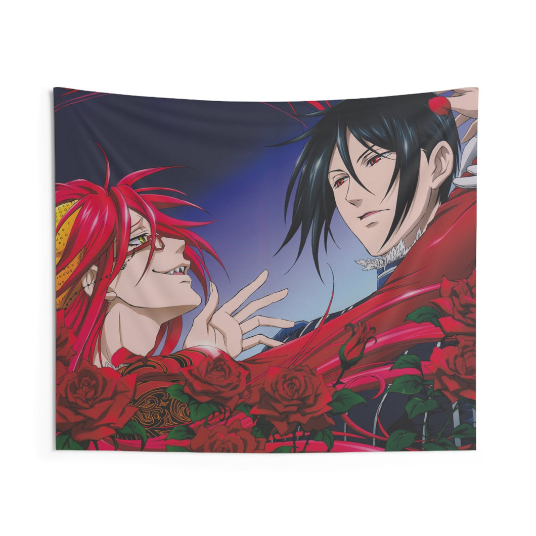 Black Butler Indoor Wall Tapestry