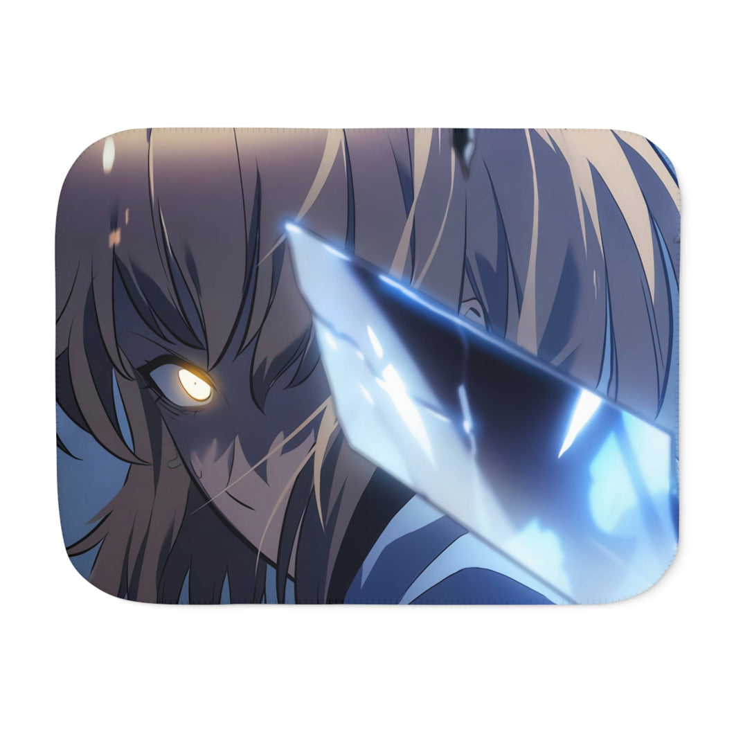 Anime Solo Leveling Sherpa Blanket