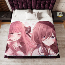 Load image into Gallery viewer, Miku and Nino Sherpa Blanket
