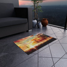 Load image into Gallery viewer, Gon and Killua walking at a beautiful sunset Rug
