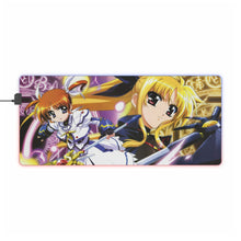 Load image into Gallery viewer, Magical Girl Lyrical Nanoha RGB LED Mouse Pad (Desk Mat)
