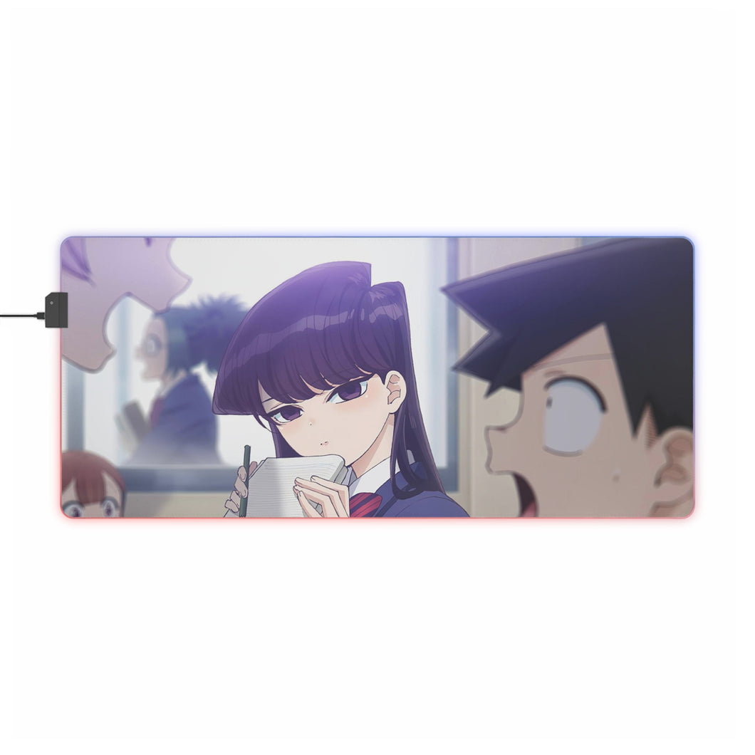 Komi Can't Communicate Komi Shouko, Tadano Hitohito RGB LED Mouse Pad (Desk Mat)