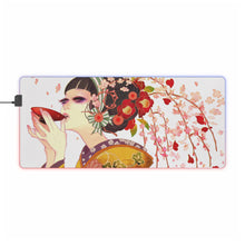Load image into Gallery viewer, Anime Geisha RGB LED Mouse Pad (Desk Mat)
