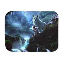 Load image into Gallery viewer, Princess Mononoke Sherpa Blanket
