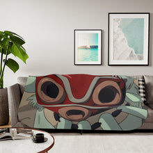Load image into Gallery viewer, Anime Princess Mononoker Sherpa Blanket

