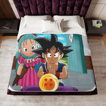 Load image into Gallery viewer, Dragon Ball Bulma Sherpa Blanket
