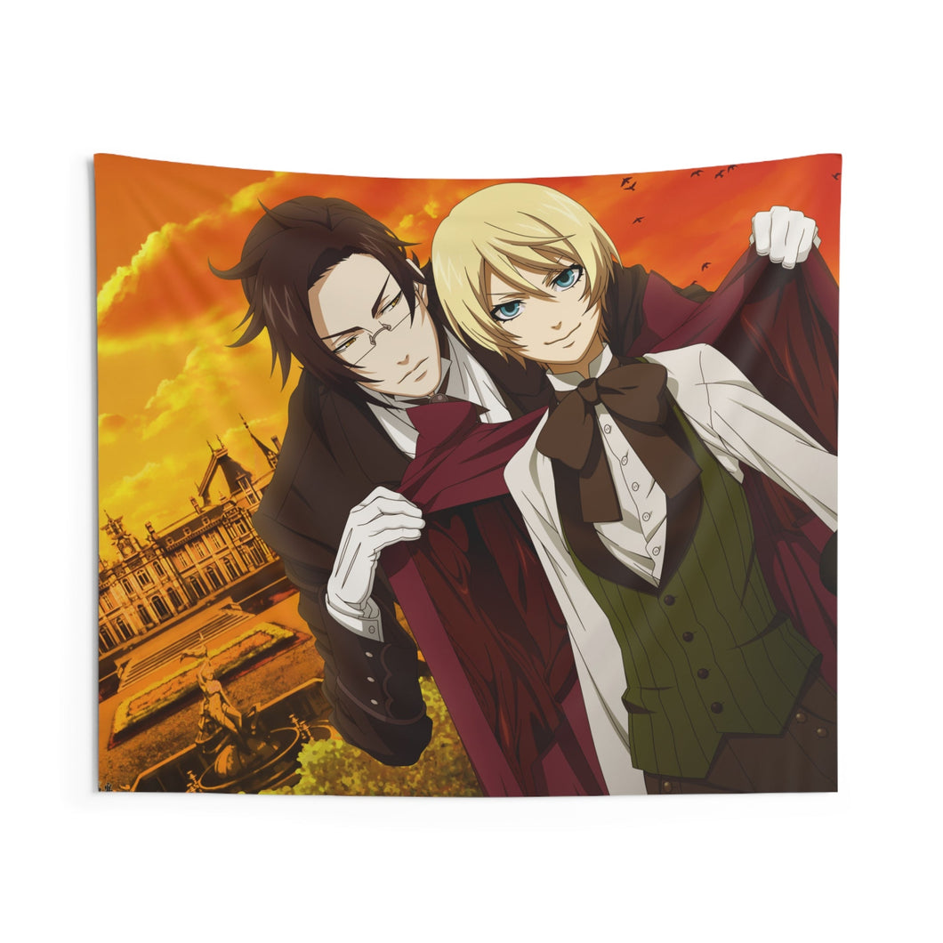 Black Butler Indoor Wall Tapestry