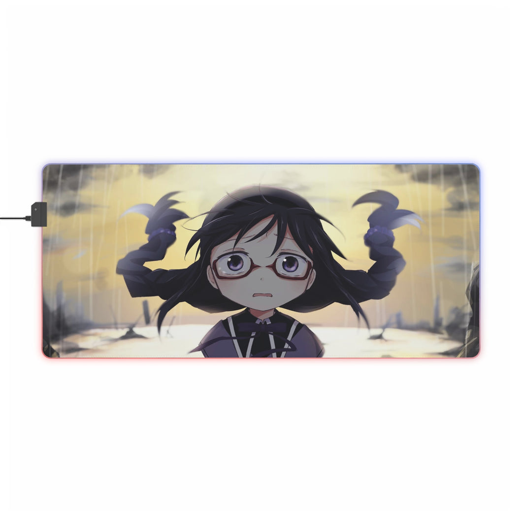 Puella Magi Madoka Magica Homura Akemi RGB LED Mouse Pad (Desk Mat)