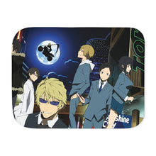 Load image into Gallery viewer, Durarara!! Izaya Orihara, Shizuo Heiwajima, Celty Sturluson, Masaomi Kida, Anri Sonohara Sherpa Blanket
