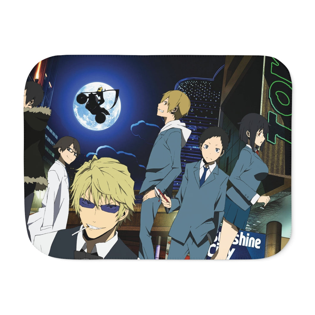 Durarara!! Izaya Orihara, Shizuo Heiwajima, Celty Sturluson, Masaomi Kida, Anri Sonohara Sherpa Blanket