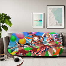 Load image into Gallery viewer, My Hero Academia Tsuyu Asui Sherpa Blanket

