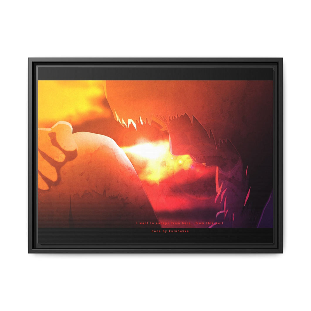 Anime Samurai Champloo Canvas Framed Art Print