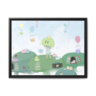 Dango World Canvas Framed Art Print