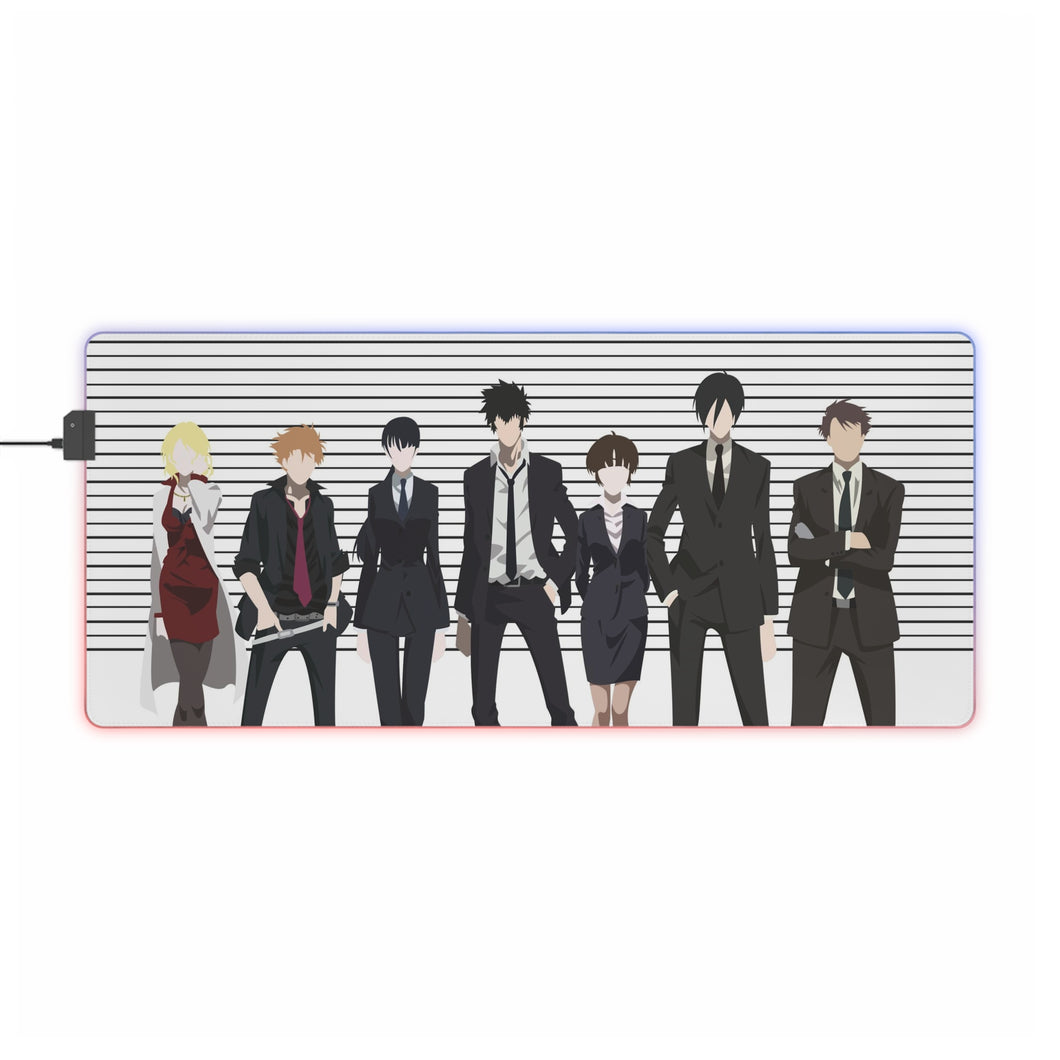 Psycho-Pass Akane Tsunemori, Nobuchika Ginoza, Shuusei Kagari, Tomomi Masaoka, Shion Karanomori RGB LED Mouse Pad (Desk Mat)