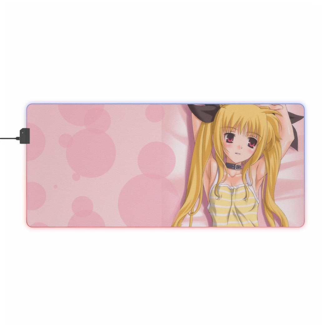 Magical Girl Lyrical Nanoha RGB LED Mouse Pad (Desk Mat)