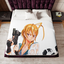 Load image into Gallery viewer, Anime Highschool Of The Dead Sherpa Blanket
