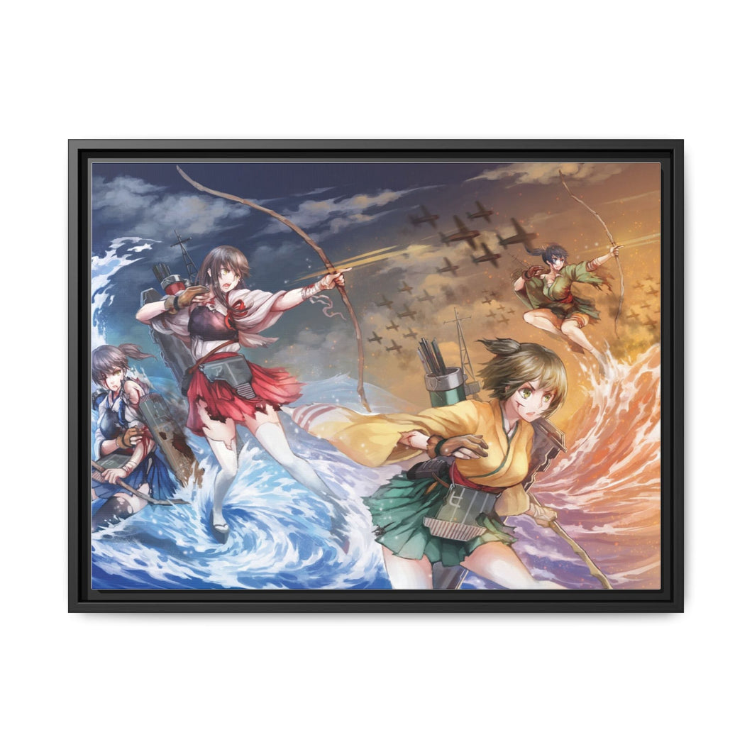 Anime Kantai Collection Canvas Framed Art Print