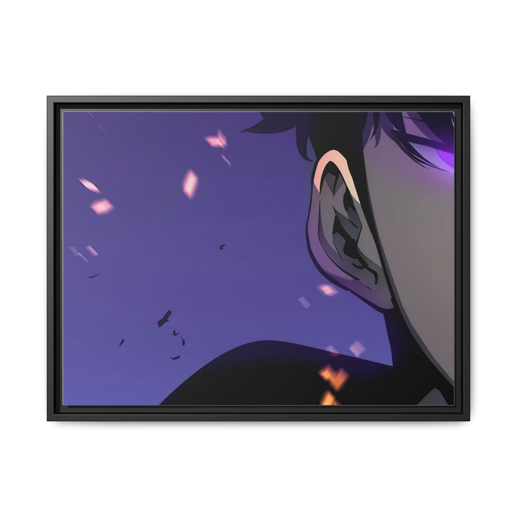 Anime Solo Leveling Canvas Framed Art Print
