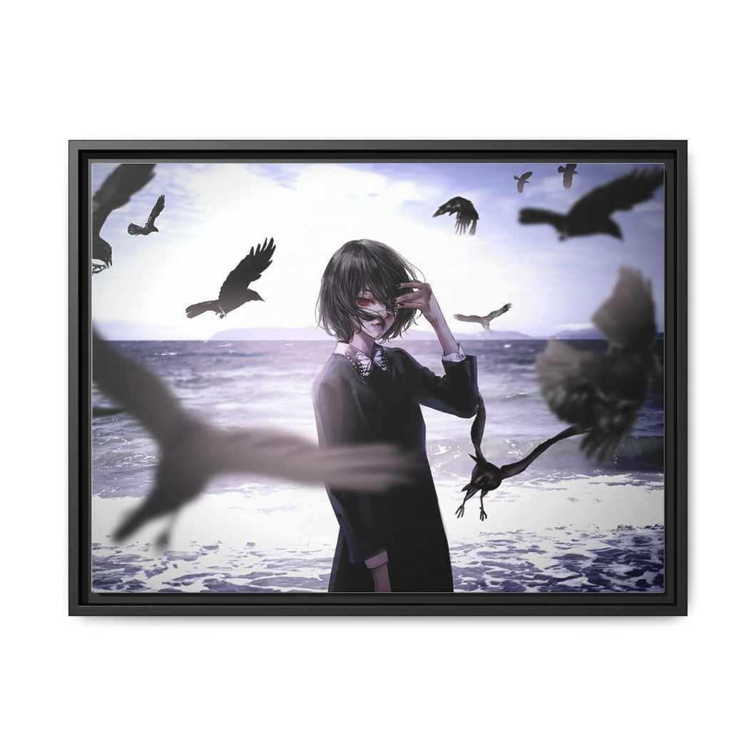 Another Mei Misaki Canvas Framed Art Print