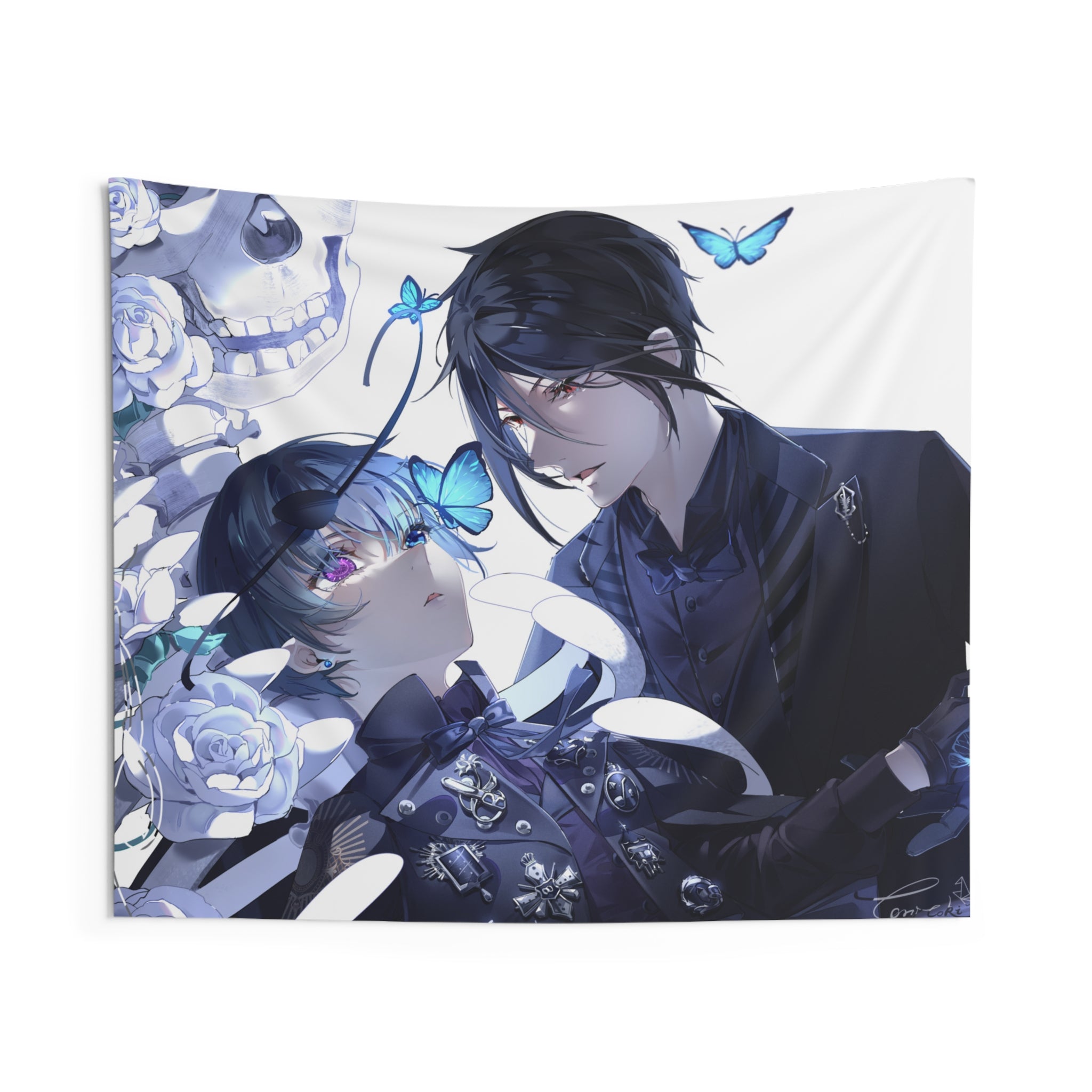 Black Butler Indoor Wall Tapestry