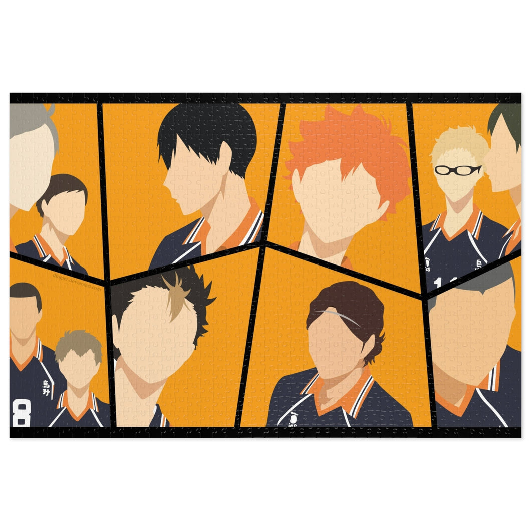 Daichi Sawamura Kei Tsukishima Shōyō Hinata Tadashi Yamaguchi and Yū Nishinoya Jigsaw Puzzle